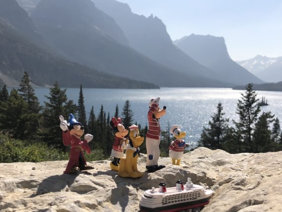 Disney Characters at St Mary Lake