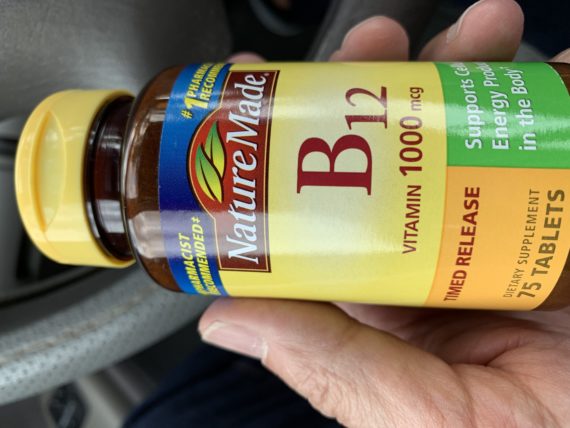 Vitamin B12 bottle