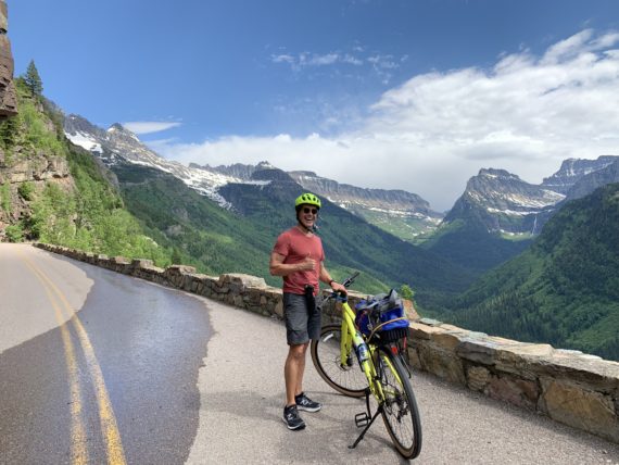 jeff noel biking in Glacier