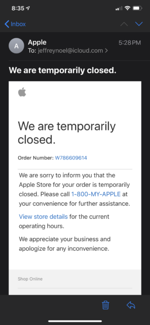 Apple Store closing