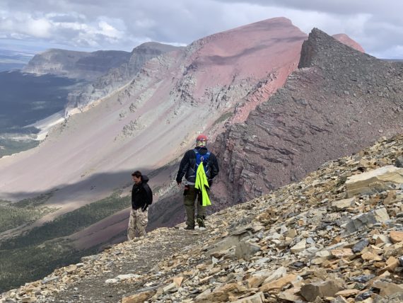 Mountain trail hike