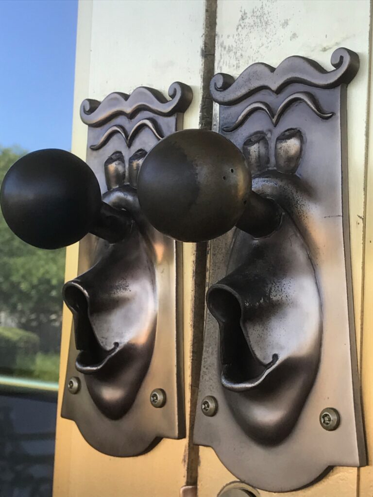 Disney Casting Center entrance unique door knobs