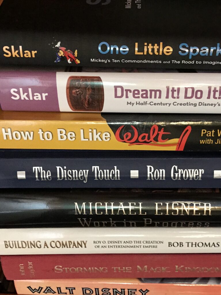 stack of Disney books