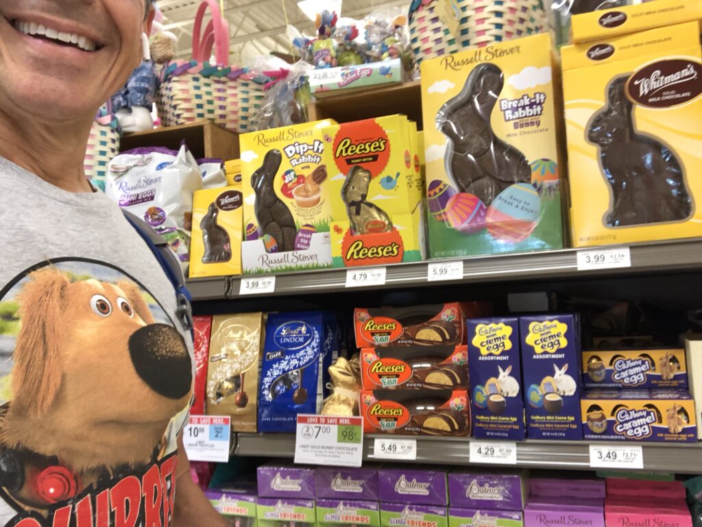 easter candy display