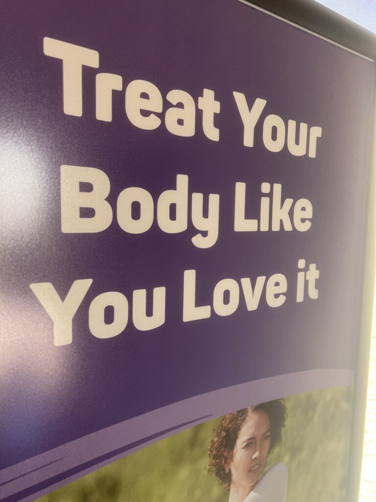 love your body sign