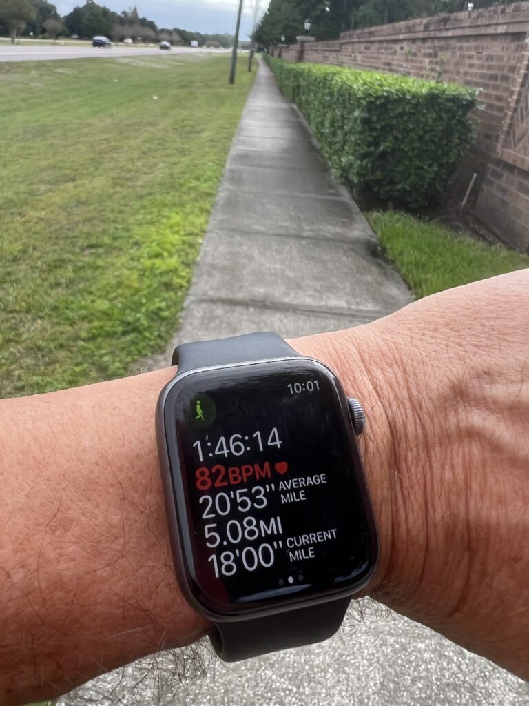 Apple Watch fitness screen