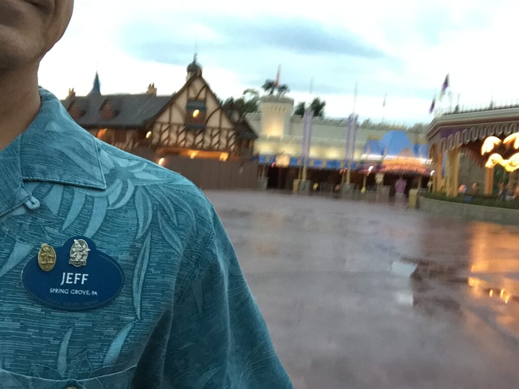 Disney Legacy name tag in Fantasyland