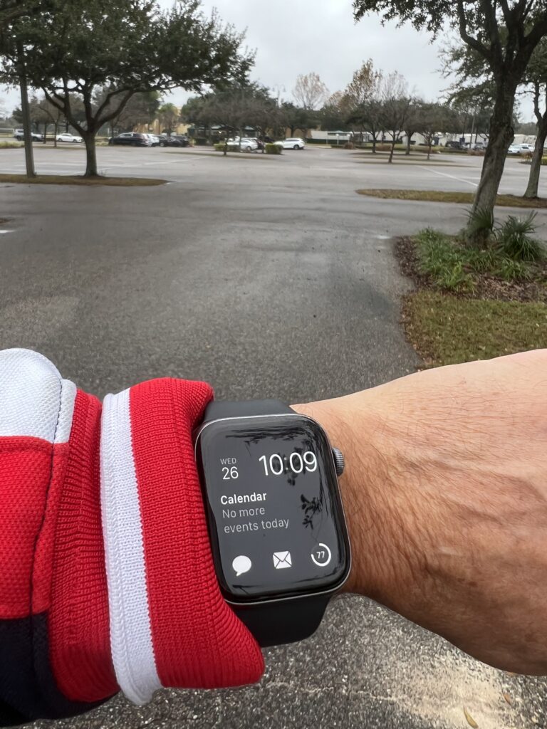 Apple Watch fitness screen