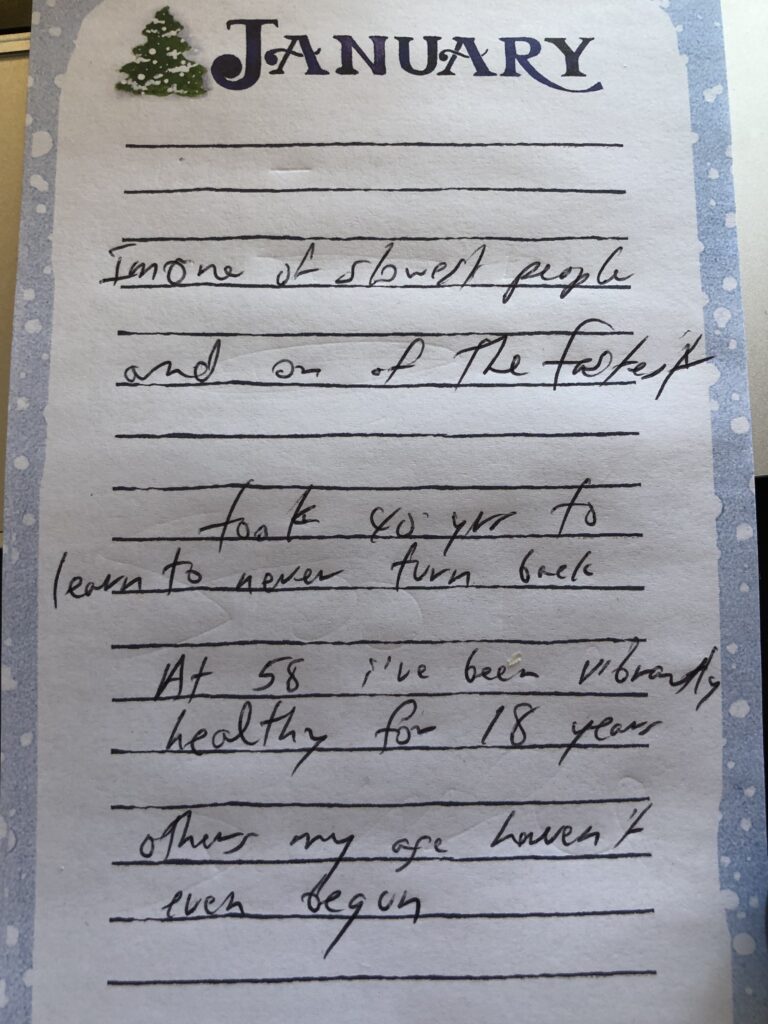 paper note pad with handwritten notes