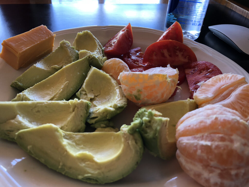 colorful plate of wholesome food