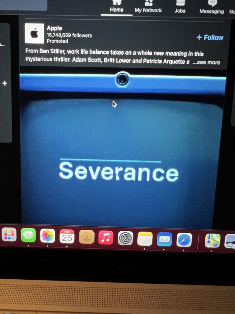 Apple TV marketing new series, Severance