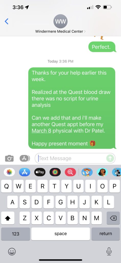 text message