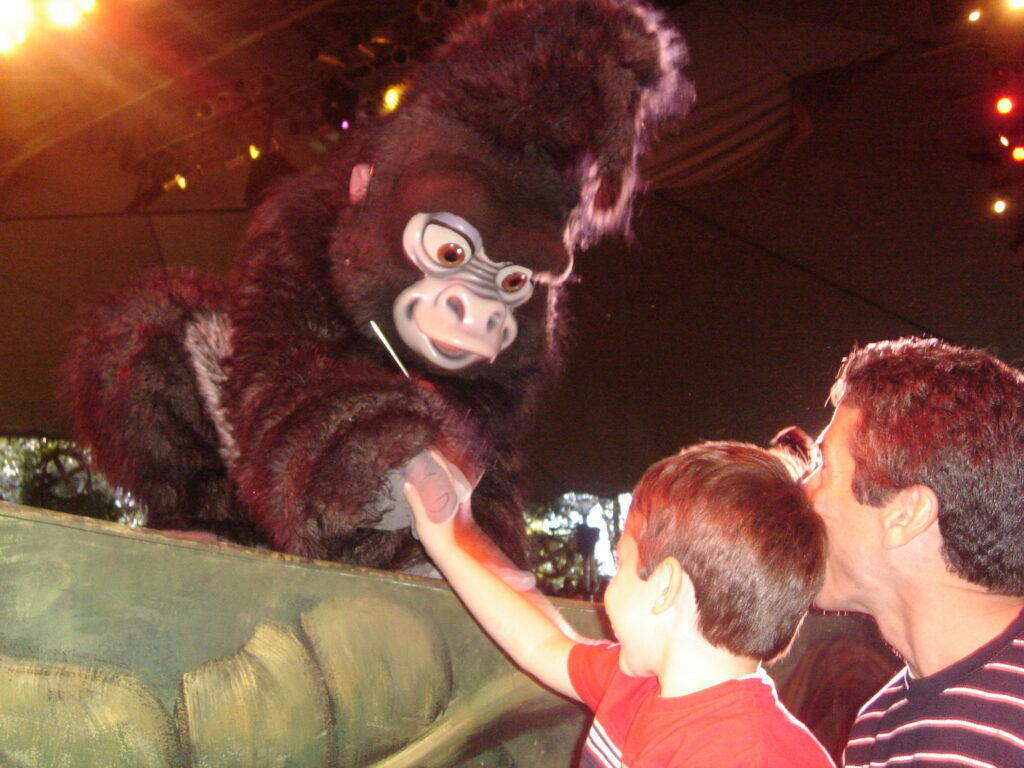 Disney Character interacting with a child