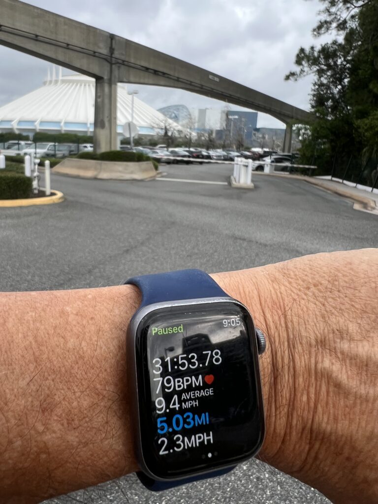 Apple Watch fitness screen