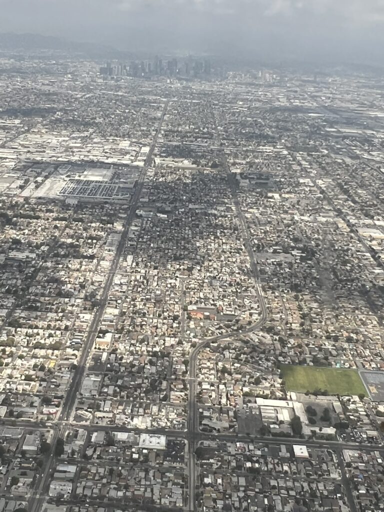 Los Angeles from jet