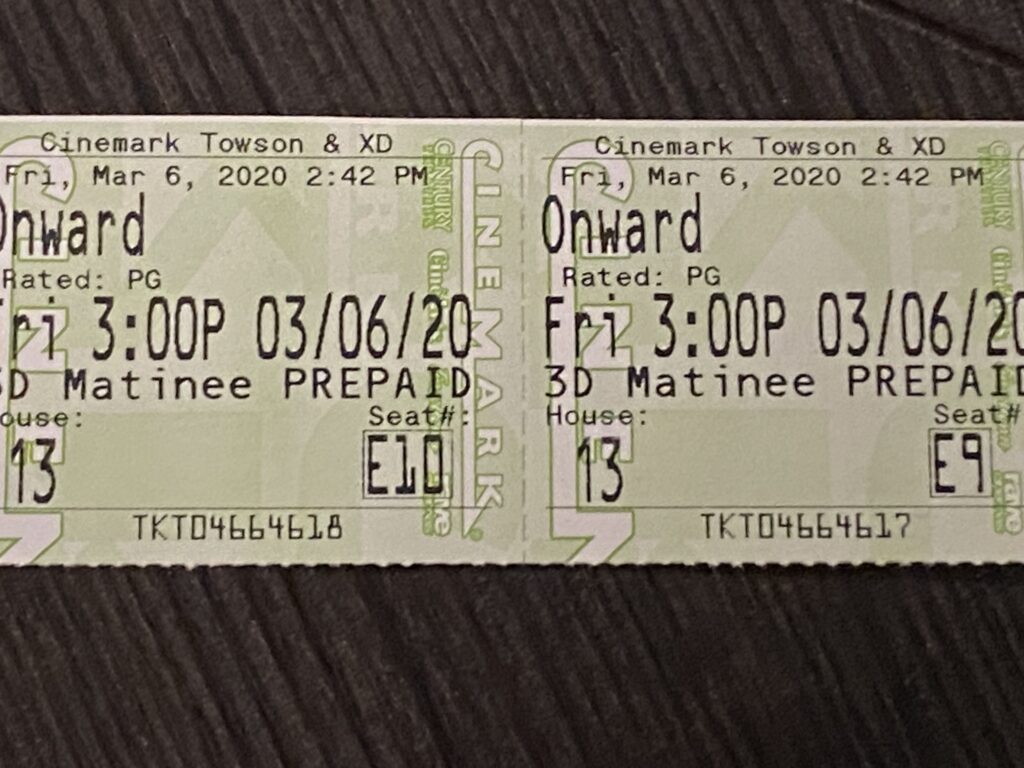 movie ticket