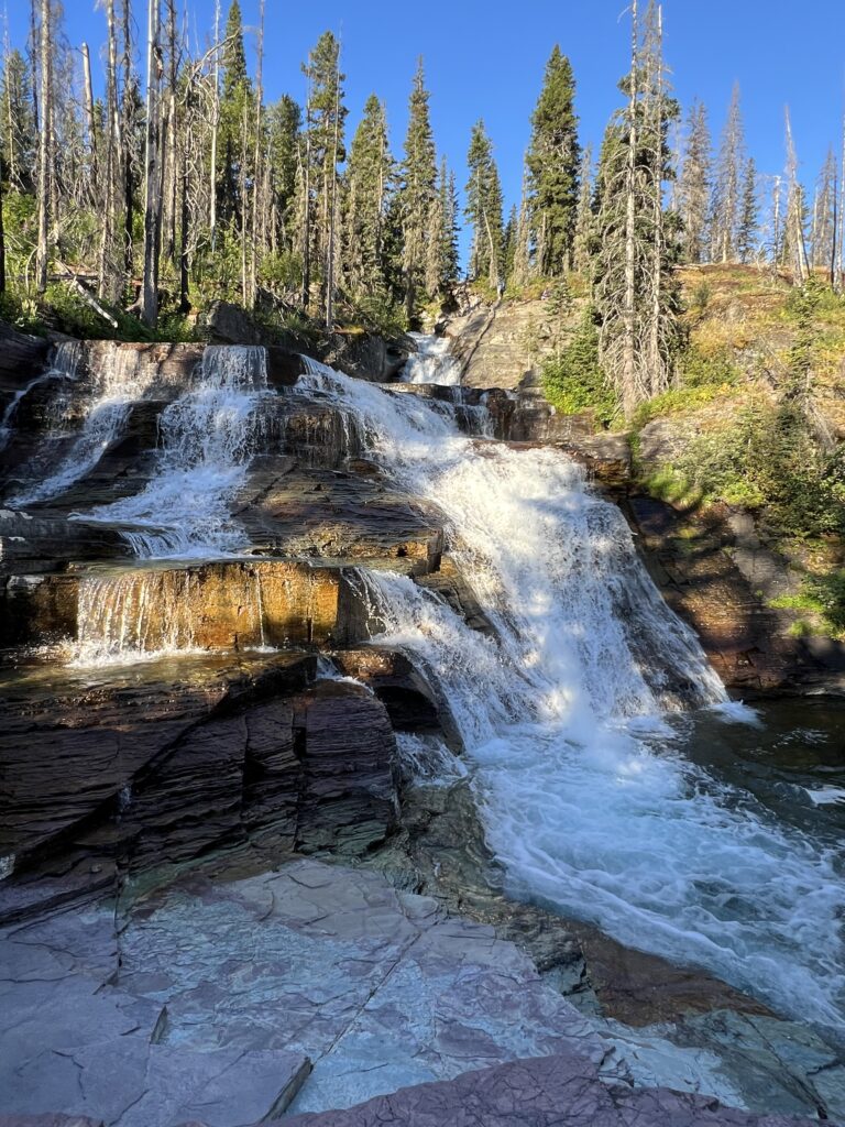 Mountain waterfall